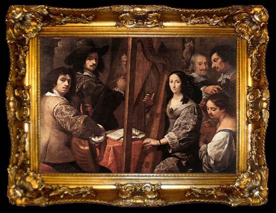 framed  NUVOLONE, Carlo Francesco The Artist and his Family dh, ta009-2